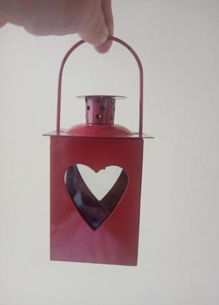 Подсвечник с сердечками, на чайную свечу