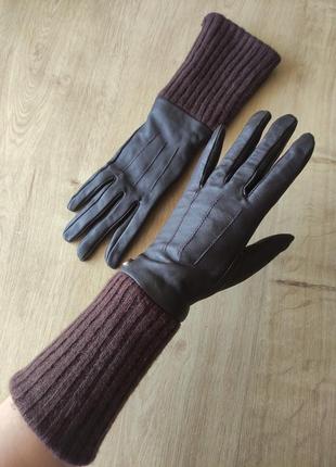 Шикарные женские кожаные перчатки pearlwood германия. . размер s.