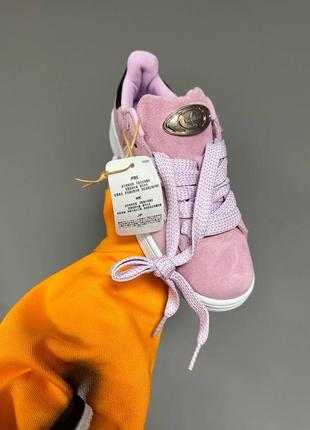 Кроссовки adidas campus light pink / white premium3 фото