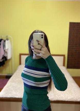 Жіночий зелений джемпер розмір xs/s new look2 фото