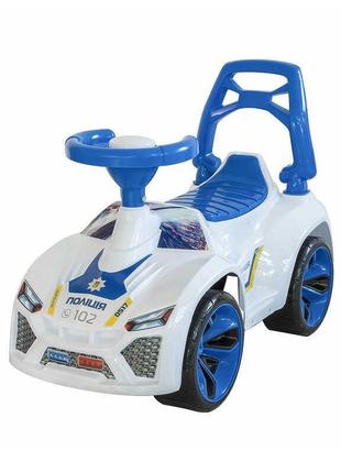 Машинка-толокар ламбо колір білий поліція orion 021