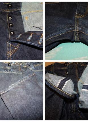 Джинси прямого крою з темного деніму з selvedge крайкою j.c rags (нідерланди)10 фото