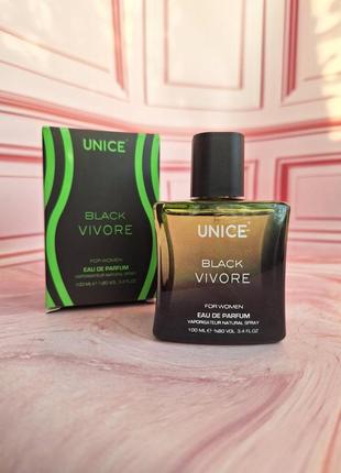 Женская парфюмированная вода unice black vivore 100 ml