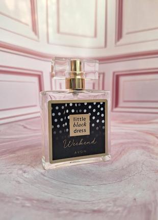 Женская парфюмированная вода для женщин avon little black dress weekend 50 ml