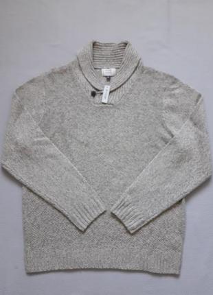 Суперовый вязаный джемпер с шалевым воротником george