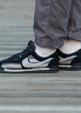Кроссовки nike cortez x union black\grey