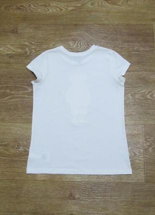 Polo ralph lauren белая футболка с принтом медведя 6-7 лет4 фото