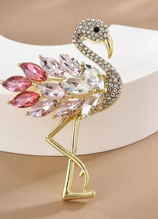 Брошка фламінго, дивіться більше біжутерії в моїх об'явах