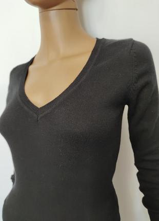 Черный базовый женский пуловер кофта tally weijl, р.s/m3 фото