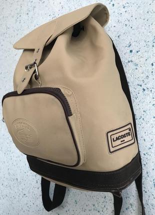 Вінтажний наплічник 1980р,рюкзак vintage,сумка,портфель,lacoste3 фото