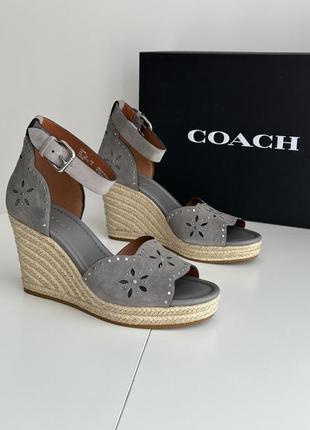 Coach босоніжки оригинал танкетка платформа5 фото