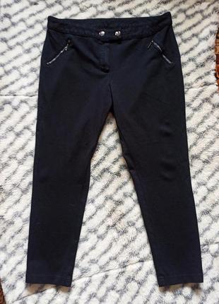 Стильні стрейтчиві укорочені брюки george1 фото