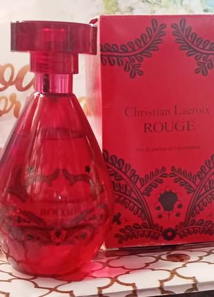 Christian lacroix rouge&nbsp;50 мл (45 мл) раритетная элитная парфюмированная вода.3 фото