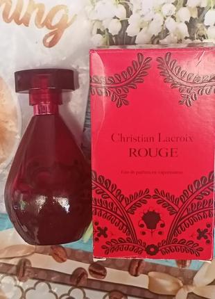 Christian lacroix rouge 50 мл (45 мл) рарітетна елітна парфумована вода.5 фото