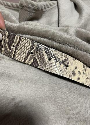 Ремінь legendary belt maker із міцної шкіри під пітона, 🐍зміїний принт6 фото