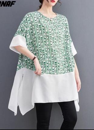 Легкая шифоновая блуза, большой размер, over size.4 фото