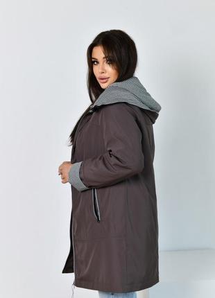 Куртка вітровка жіноча з пащової тканини великі розміри 52-58 різні кольори3 фото