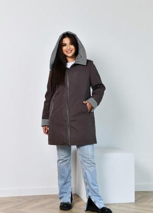 Куртка вітровка жіноча з пащової тканини великі розміри 52-58 різні кольори2 фото