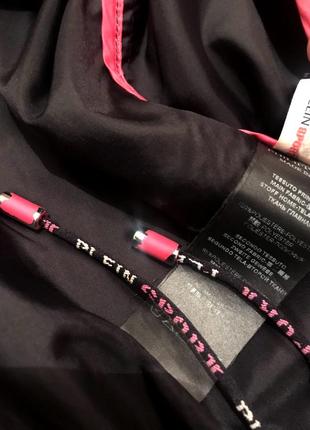 Plein  sport чёрная женская куртка-бомбер с цветочным принтом8 фото