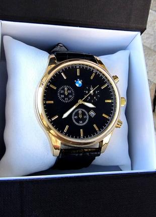 Чоловічий золотий наручний годинник bmw6 фото