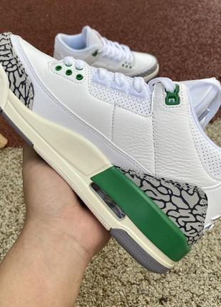 Кроссовки nike jordan 3 retro lucky green aj3 джордан ретро2 фото