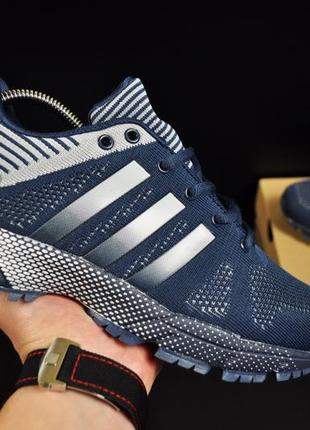 Кроссовки adidas fast marathon арт 20716 (мужские, синие, адидас)