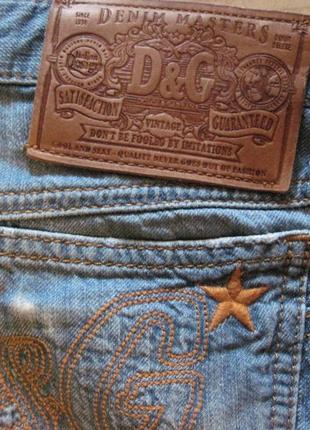 Джинсові бриджі " d&amp;g" р. 26 котон 100% італія.