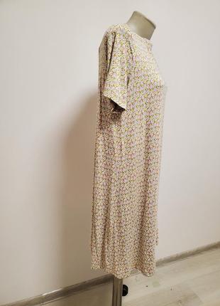 Красивое брендовое трикотажное вискозное платье в пастельных тонах3 фото