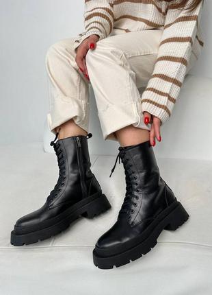 Ботинки женские кожаные9 фото