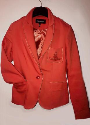 Philipp plein красная куртка-пиджак3 фото