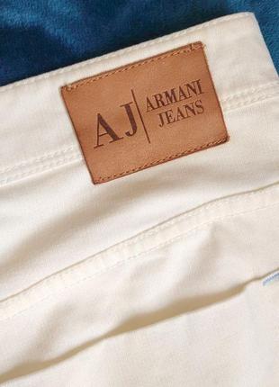 Стильная джинсовая хлопковая белая юбка armani jeans4 фото