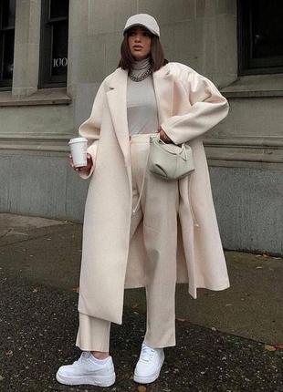 Кашемірове пальто,тепле пальто,пальто прямого крою,пальто oversize,пальто з поясом