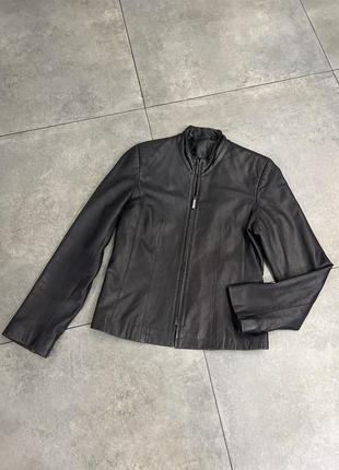 Куртка кожаная пиджак fabio dericci2 фото