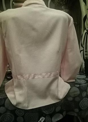Нежно розовый пиджак от gimmaron dress3 фото