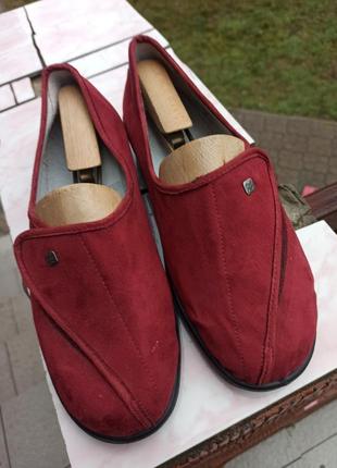Комфортные домашние тапочки, туфли на липучке romika германия 42-437 фото