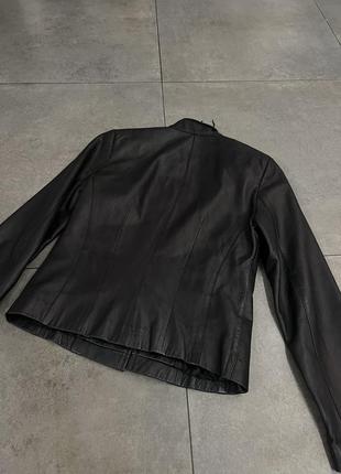 Куртка кожаная пиджак fabio dericci3 фото