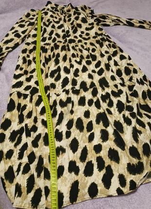 Длинное леопардовое платье h&m7 фото