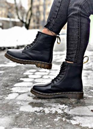 Dr.martens демисезонные женские ботинки мартинс кожа (осень-зима-весна)😍1 фото