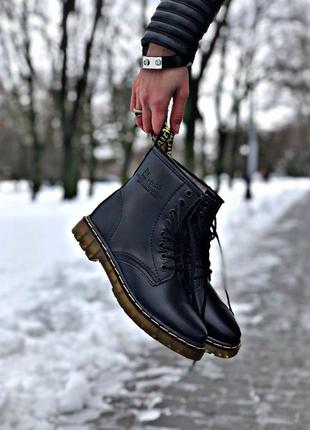 Dr.martens демисезонные женские ботинки мартинс кожа (осень-зима-весна)😍5 фото