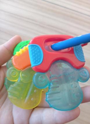 Іграшка-прорізувач з термогелем ключики, nuby4 фото
