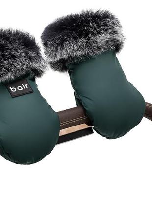 Рукавиці bair northmuff forest green зелений3 фото