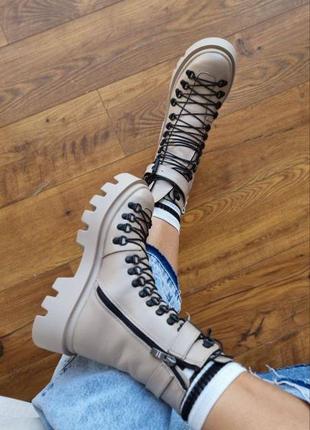 Топовая модель, женские ботинки на шнуровке, натуральная кожа замша в разных цветах, демисезонные и зимние9 фото