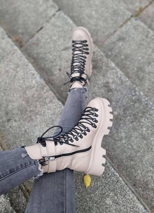 Топовая модель, женские ботинки на шнуровке, натуральная кожа замша в разных цветах, демисезонные и зимние6 фото