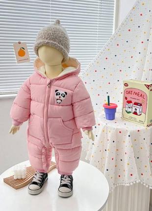 Комбинезон panda розовый