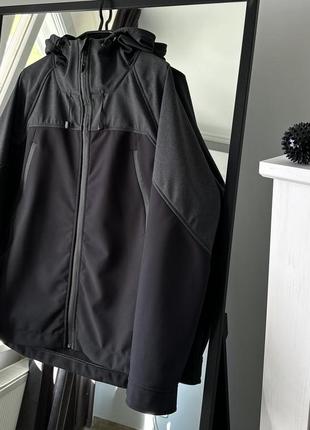 Ветровка куртка staff soft shell black gray s