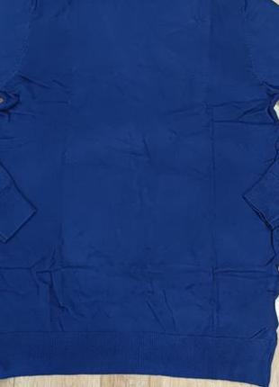 Чоловічий однотонний теплий гольф livergy, розмір m(48/50), темно синій5 фото