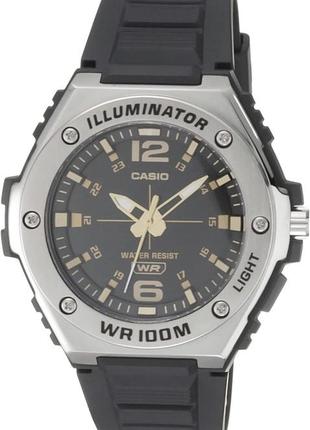 Годинник casio illuminator watch heavy mwa100h-1a2v silver-tone