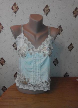 Білизняна майка шовк 100%