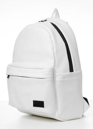 Мужской вместительный рюкзак sambag zard lst - белый с отделением для ноутбука9 фото