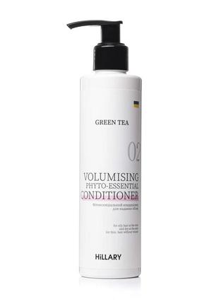 Фітоесенціальний кондиціонер для надання об’єму green tea hillary green tea volumising...